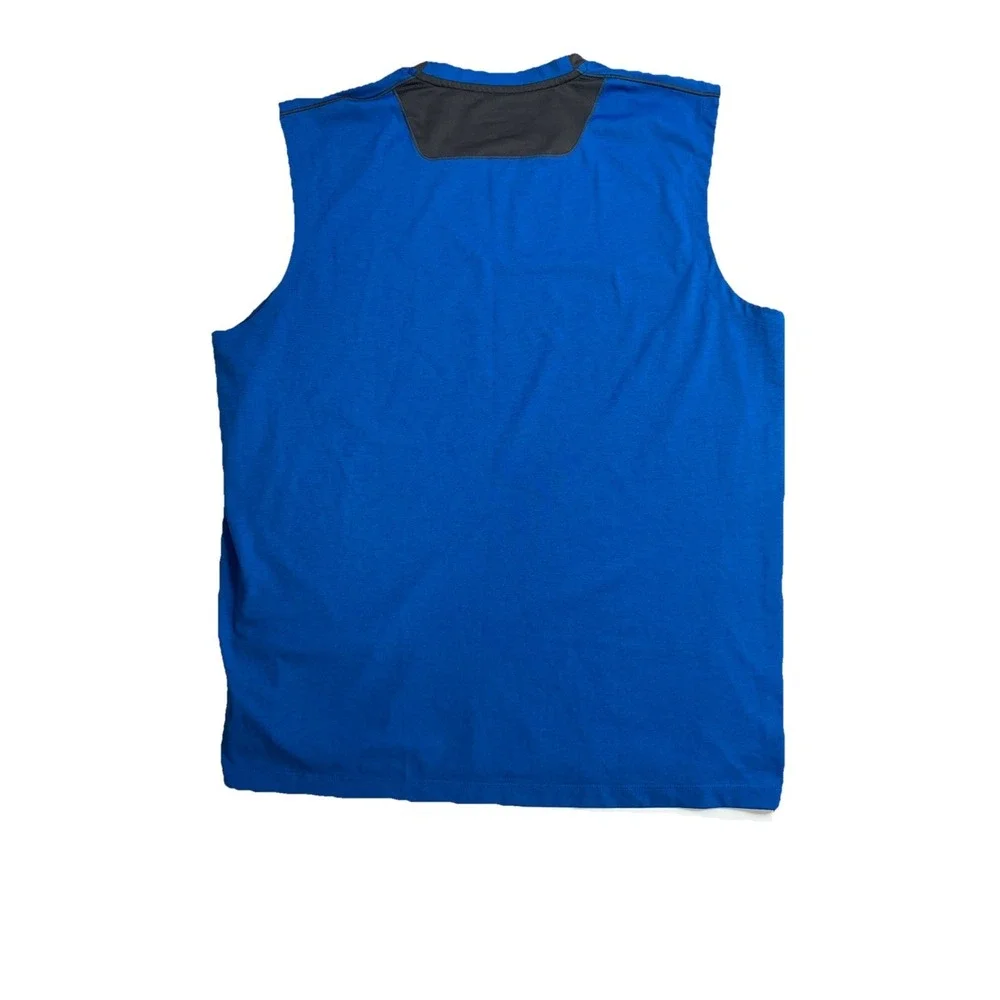 The North‎ Face Running Blue Tank Top Men's Size L Flash Dry Mountain Athletics